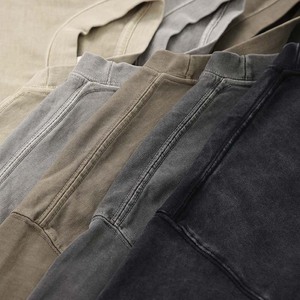 เสื้อยืดผู้ชายทรงหลวม แขนสั้น รุ่น 280G Retro Salted Wash 3D ผ้าเจอร์ซีย์ 100% ผ้าฝ้าย พิมพ์ลายดิจิตอล โลโก้ ไซส์ยุโรป - Product Image 4