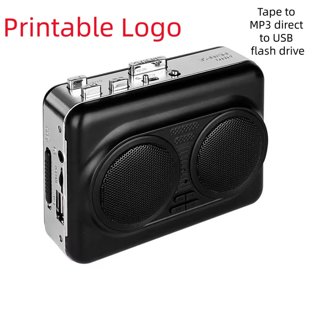 Factory Cassette to MP3 Converter USB Tape Player Auto Reverse Digital Audio Capture Device Retro Music Archiving Plastic