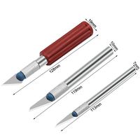 Ensemble professionnel de 13 pièces d'outils faits à la main couteau d'artisanat de passe-temps ensemble de couteaux à découper en métal pour la gravure de la sculpture sur papier sceau
