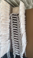 Chaise de conférence en contreplaqué courbé avec cadre chromé, chaise de banquet pour formation