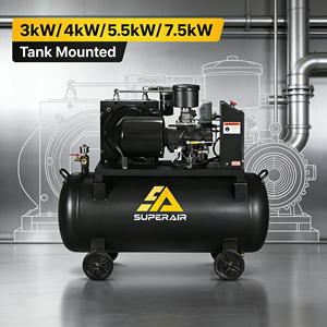 ซุปเปอร์แอร์ 3KW 4HP 220V เครื่องอัดอากาศแบบสกรู ติดตั้งง่าย เงียบ ประหยัดพลังงาน จัดส่งตรงจากโรงงาน มีความต้องการสูง สำหรับงานซ่อมรถยนต์และพ่นสี - Product Image 3