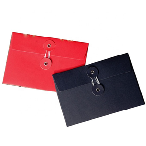 주문 봉투 포장 선물 끈과 단추 마감을 가진 호화스러운 결혼식 봉투 - Product Image 2