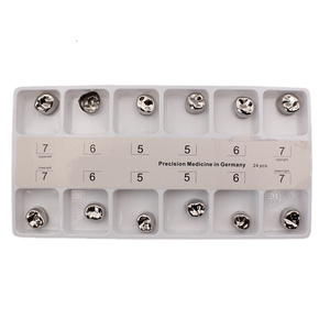 Pièces dentaires Dentwish, 12 pièces/boîte, pour adultes/enfants, en acier inoxydable, <span class=keywords><strong>couronne</strong></span> <span class=keywords><strong>dentaire</strong></span> primaire pour enfants - Product Image 3