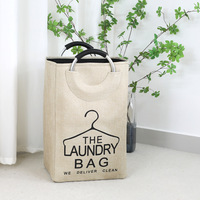 Panier à linge rectangulaire moderne personnalisé à grande capacité avec poignées en aluminium pour le rangement des vêtements