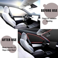 Pare-soleil de vitre latérale de voiture Pare-soleil de pare-brise avant et arrière pour Tesla Model 3 Model Y accessoires