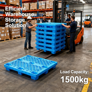 Palette en plastique à grille en polyéthylène haute densité, 4 voies, antidérapante, pour l'exportation, écologique - Product Image 6