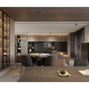 Ensemble de chambre à coucher King Size surdimensionné, mobilier de luxe pour penthouse, villa, grand appartement, chambre d'hôtel haut de gamme - Product Image 4