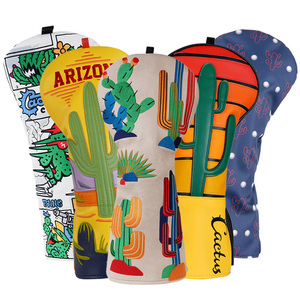 Waterproof Premium PU Leather <b>Golf</b> Accessories Custom <b>Golf</b> Headcovers Driver Wood Head Covers <b>Golf</b> - Product Image 5