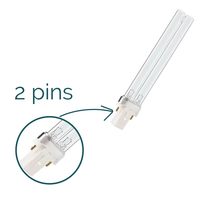 Ampoule UV de remplacement PLS 2 broches 5W/9W/11W/18W/36W/55W, lampe stérilisatrice UVC ultraviolette pour étangs et aquariums