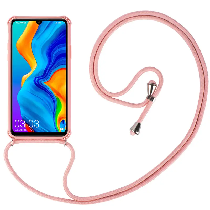 High Quality New Product Anti-scratch Neck Strap Lanyard Cell Phone Case For Huawei P20/P20 PRO