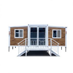 บ้านสำเร็จรูปแบบโมดูลาร์พับได้ ขยายได้ หรูหรา ขนาด 20 ฟุต 40 ฟุต สไตล์มิดเซ็นจูรี่ สำหรับโรงเรียน อพาร์ทเมนต์ ห้างสรรพสินค้า ภายนอกอาคาร - Product Image 1