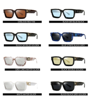 2022 güneş gözlüğü erkekler moda milyoner marka tasarımcı güneş gözlüğü Mens Gafas De Sol kare Trendy lüks kadın güneş gözlüğü