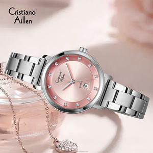 <span class=keywords><strong>Montre</strong></span> à quartz de luxe pour femmes <span class=keywords><strong>Cristiano</strong></span> Aillen, <span class=keywords><strong>montre</strong></span> décontractée pour femmes, étanche 3BAR, alliage, bracelet en acier inoxydable 32 mm, cadran en verre - Product Image 4