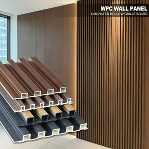 แผ่นผนัง WPC ลดราคาพิเศษ ผลิตจากไม้พลาสติกคอมโพสิต ลายร่อง แผ่นไม้ระแนง  รักษ์โลก เหมาะสำหรับตกแต่งผนังภายใน - Product Image 2