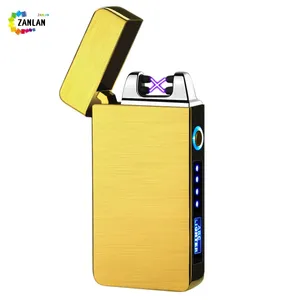 USB Rechargeable Blank Metal Lighter Printing Coated Blank Lighters Heat Press Printing White Lighter