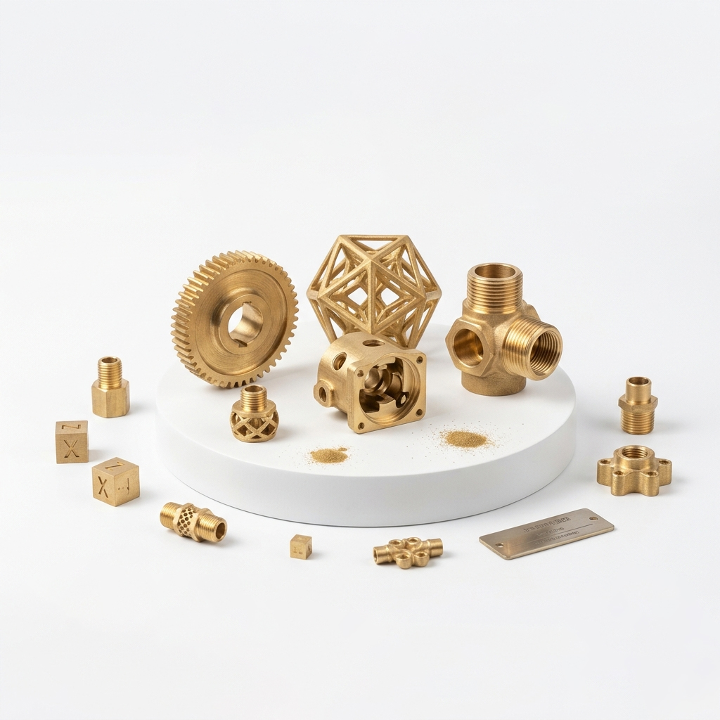 Titanium Stainless Steel Aluminum Copper Brass Durable Metal High Resolution 3D Printing Service Custom Functional Parts