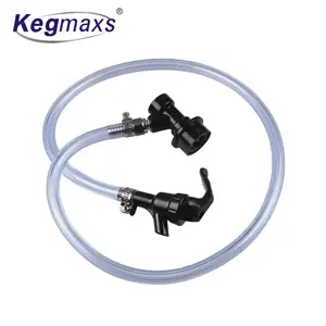 Kegmaxs 3/16 Ball Lock Line Assembly Plastic Tap With 1M Beer Line For Home Brewing Ball Lock Keg Corny Keg
