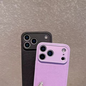 Sang Trọng Lichee Mô Hình Da Mềm <span class=keywords><strong>TPU</strong></span> Trường Hợp Đối Với iPhone 17air 16e 16 15 14 Cộng Với 13 12 11 17 Pro Max Rắn Màu Chống Sốc Bìa - Product Image 5