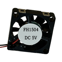 Ventilateur axial miniature 1504 0,6 pouce DC 2,4V 3,3V 5V 15x15x4mm, moteur DC sans balais pour appareil portable, montre intelligente