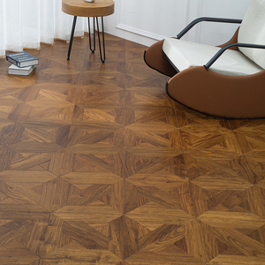 Parquet en bois d'ingénierie multicouche Padauk T&G de 16 mm, moderne, résistant à l'usure, antidérapant, non toxique, qualité AB, pour la maison - Product Image 1