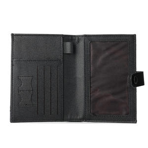 2026 New PU Leather Water Resistant Durable Caviar Passport Holder Short <b>Zip</b> Travel <b>Pouch</b> Passport Wallet - Product Image 3