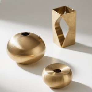 Adornos Metálicos Modernos de Lujo Personalizados de Fábrica, ODM OEM, Arte Abstracto para Oficina, Piezas de Arte Decorativas Únicas y Creativas de Acero Inoxidable para el Hogar - Product Image 3