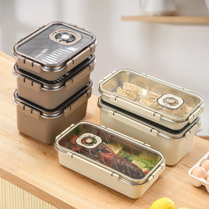 304 Thép Không Gỉ Microwavable Thân Thiện Với Môi Tươi Giữ Có Thể Hiển Thị Nắp Tủ Lạnh Đóng Băng Rau Trái Cây Lưu Trữ Container - Product Image 3