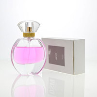 Maßgefertigte Luxuriöse Runde 30ml 50ml 100ml Transparente Glas-Parfümflasche mit Individueller Verpackung