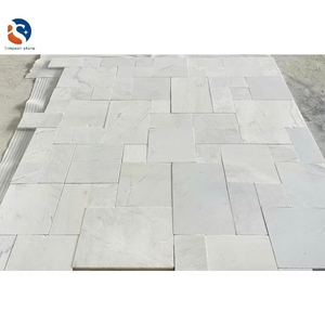 Carreaux à motifs français en marbre blanc du Vietnam - Product Image 2
