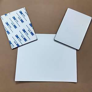 Plaque magnétique par sublimation, feuille magnétique carrée, cadre, affiche métallique, adhésif en caoutchouc souple, support mural magnétique pour impressions métalliques - Product Image 2