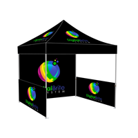 Maxcanopy Étanche 3x3m avec parois latérales pliantes chapiteau promotionnel pop-up tente d'événement camping en plein air auvent de gazebo