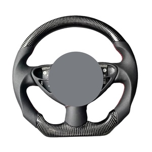 Volante de Fibra de Carbono y Cuero Perforado Compatible con Infiniti Q50/Q50L/Q60/Q30/QX30/G35/G37/FX35/QX70/M37/QX80/EX/JX/ESQ - Product Image 4