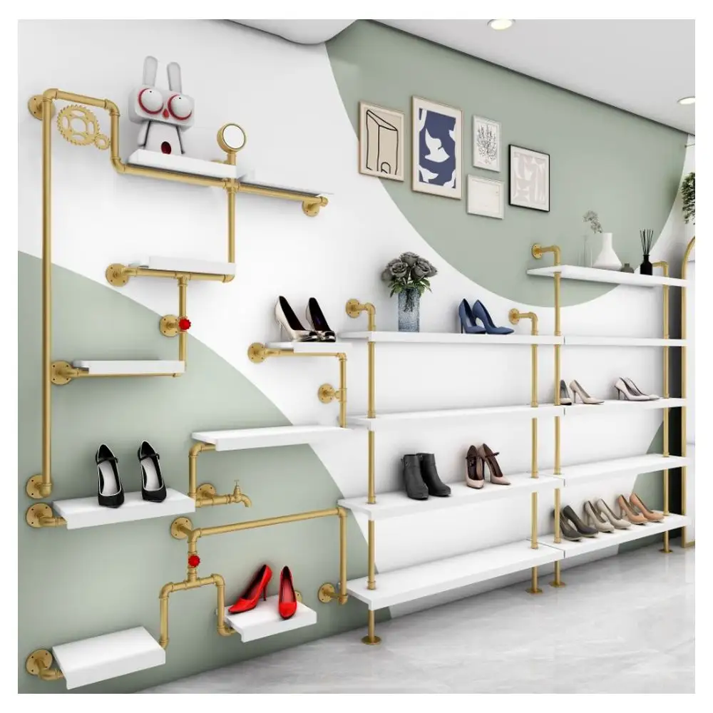 Custom Ondulado Hot Sale Wooden Steel Retail Store usado Shelving System Style Supermercado segunda mão Equipamentos Mdf Display Ra