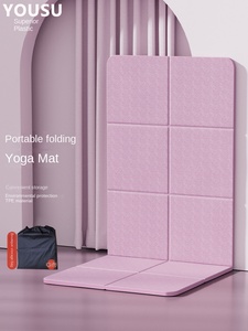 <span class=keywords><strong>Tappetino</strong></span> <span class=keywords><strong>Yoga</strong></span> Portatile 6mm Spessore TPE Antiscivolo Pieghevole Leggero 670g con Borsa <span class=keywords><strong>Viola</strong></span> Marca Dajiang 183cm Pilates Fitness Domestico - Product Image 5