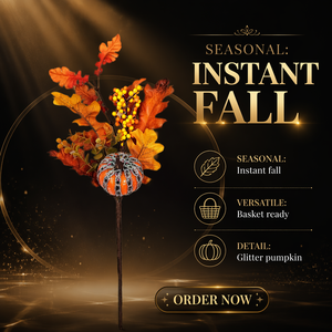 Branche de feuilles <span class=keywords><strong>d</strong></span>'<span class=keywords><strong>automne</strong></span> <span class=keywords><strong>d</strong></span>écorative artificielle en forme de citrouille, arrangement floral en soie pour Thanksgiving, mariage, <span class=keywords><strong>d</strong></span>écoration intérieure - Product Image 5
