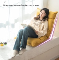 Tatami japonais moderne chaise décontractée simple face vers l'arrière tissu double pli pliant modulaire hauteur réglable canapé doux