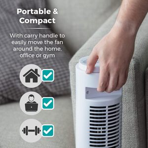 Ventilador de Torre Blanco de Plástico de 29 Pulgadas con Control Mecánico para Uso en Hoteles y Hogares, Ventilador de Torre para Dormitorio Tf-29a - Product Image 4