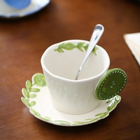 Vente directe en usine vaisselle en céramique salade Dessert assiette lumière luxe après-midi thé tasse ensemble