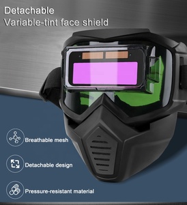 Casco de Soldadura Profesional <span class=keywords><strong>con</strong></span> Oscurecimiento Automático y Filtro de Vidrio, Máscara de <span class=keywords><strong>Soldador</strong></span> Resistente a Altas Temperaturas, Marca Biyoti Byt - Product Image 1
