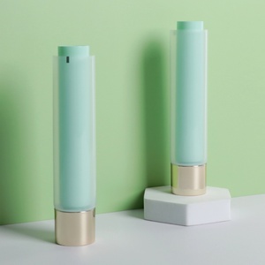 Luxury Customized 160ml Lotion Cosmetic <b>Tube</b> Double Wall Container <b>Plastic</b> Squeeze <b>Tube</b> With Gold Screw Cap - Product Image 2