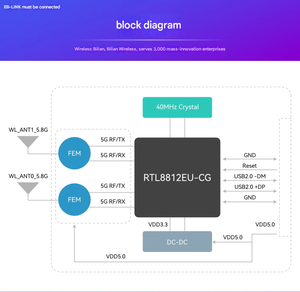 BL-M8812EU2 כפול-band מודול wifi-פלט גבוה מתאם אלחוטי עבור רחפנים diy ו-rc (2.4/5ghz, 29dbm) - Product Image 5