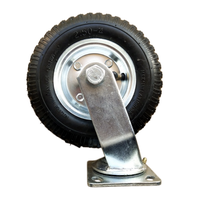 Heavy-Duty 8-Inch 2.50-4 Inflatable Casters Rigid/Swivel/Swivel with Brakes for Industrial & Agricultural Equipment