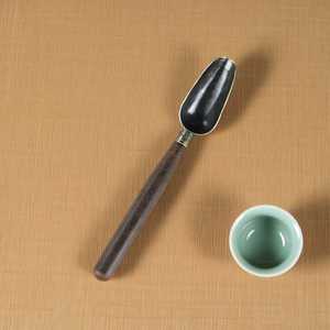 Cuchara Moderna Minimalista de Bambú Natural para Té de Hojas Sueltas, Personalización de Logotipo para Café - Product Image 3