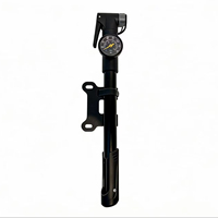 Jinta 120PSI Portable Mini Bicycle Manual Air Pump with Pressure Gauge and Multi-Function Ball Needle.