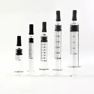 1ml Glass Concentrate /beauty Cosmetic Hyaluronic Acid Syringe Custom Packaging Oil Syringes For Filling