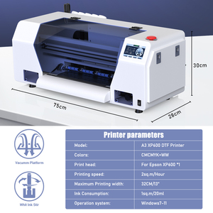 Pengiriman gratis <span class=keywords><strong>US</strong></span> Warehouse A3 Printer Inkjet XP600 13 inci Printer Dtf Impresora 33CM mesin cetak kaus dengan bubuk goyang - Product Image 2