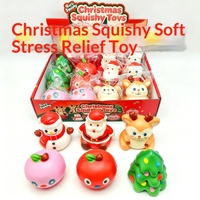 Jouet sensoriel anti-stress souple en PU à rebond lent, motif Père Noël, viral transfrontalier, pour adultes, vendu individuellement