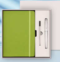 Ensemble de carnet avec couverture en PU personnalisée, style professionnel, avec bande élastique, 80 feuilles, bloc-notes minimaliste créatif, coffret cadeau
