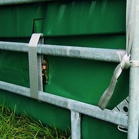 Antil-uv và không thấm nước màu xanh lá cây tráng bạt ngựa tròn uốn cong đồng cỏ Lều trở lại tường lều cho ngựa để thức ăn và ngủ - Product Image 3