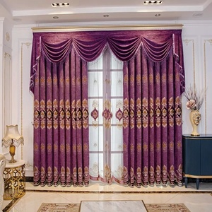 Rèm Cửa Sổ Sang Trọng Chenille Thêu Theo Yêu Cầu Kiểu Châu Âu Rèm Cửa Sang Trọng Có Diềm - Product Image 3